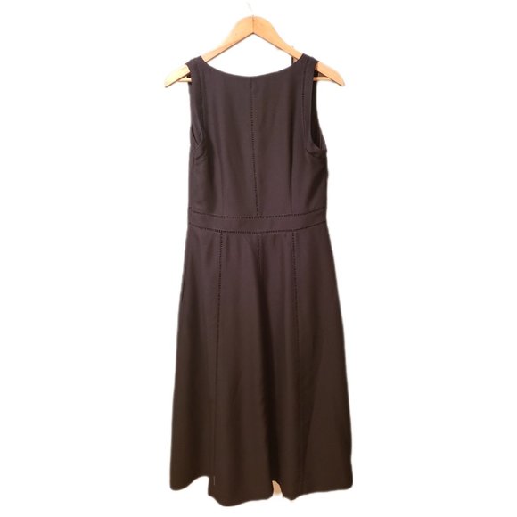 🍋NWT Banana Republic Classic Black Midi Dress (Size 6) - Picture 2 of 7